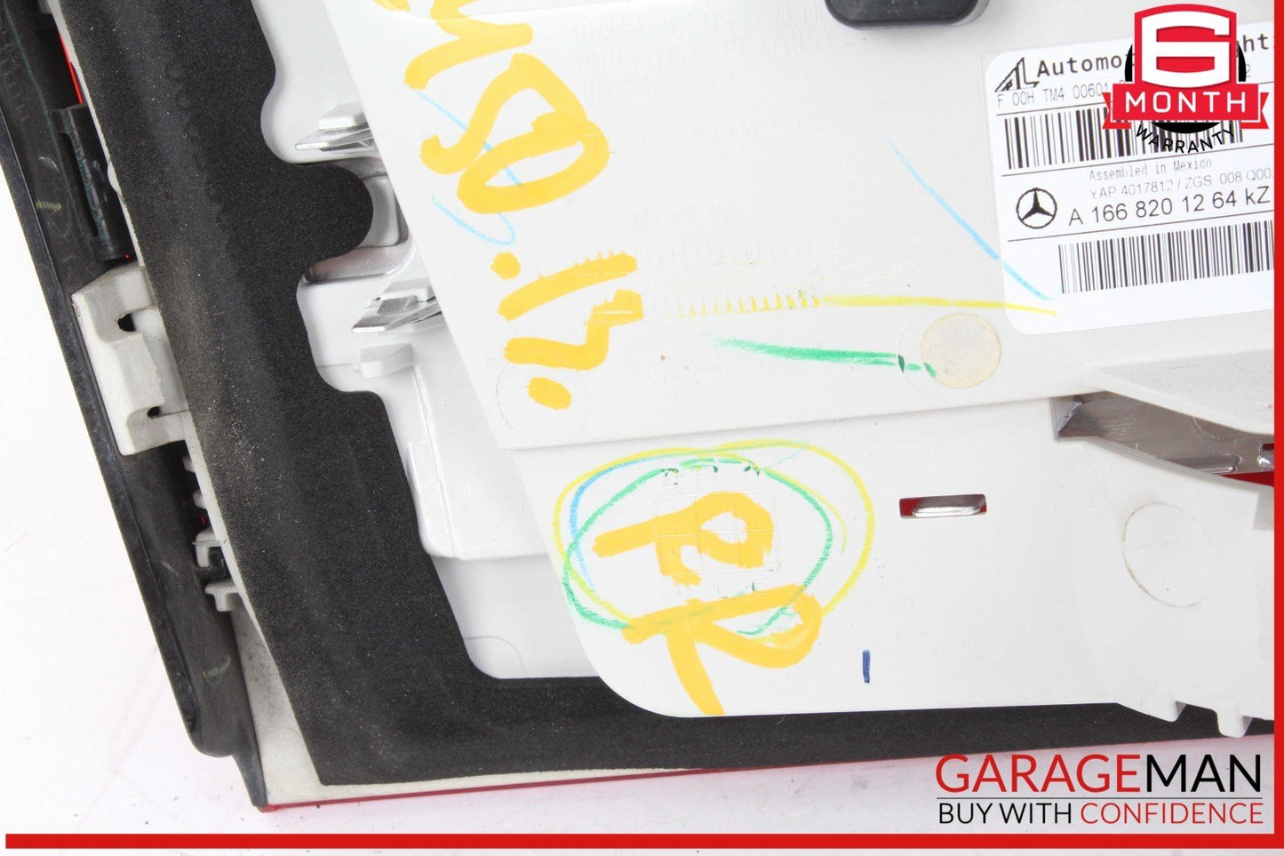 13-16 Mercedes X166 GL450 GL550 Rear Right Side Inner Tail Light Lamp OEM