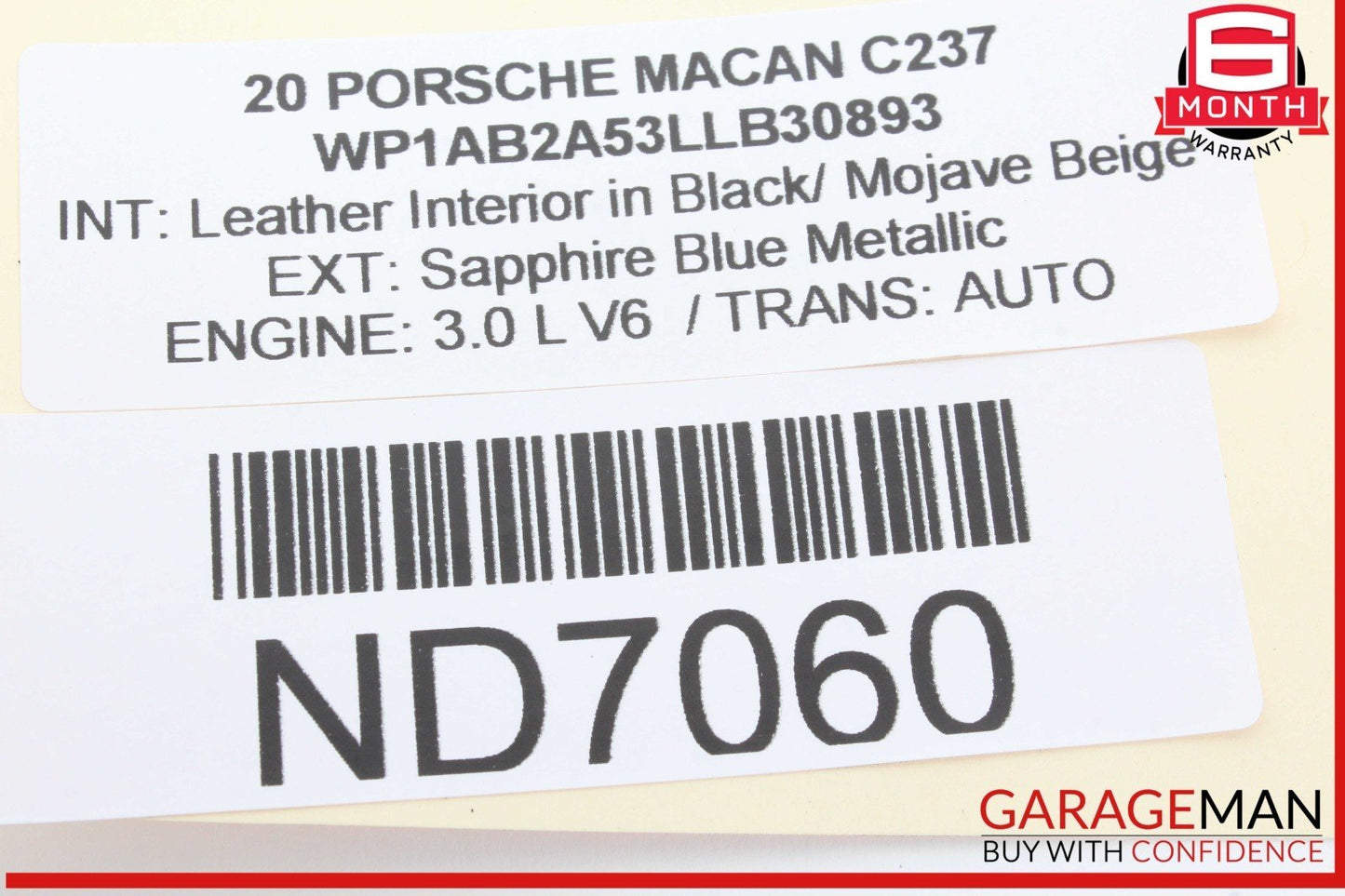 15-24 Porsche Macan Front Left Driver Side Door Control Module 4H0959793AC OEM
