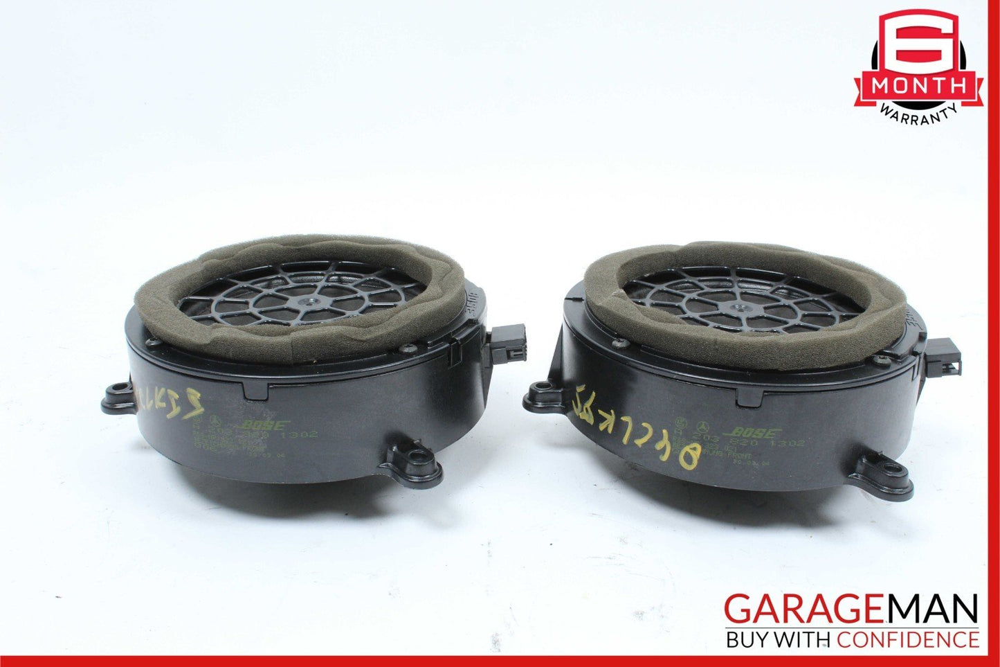 03-09 Mercedes W209 CLK500 CLK55 Front Left & Right Side Door Audio Speaker Set