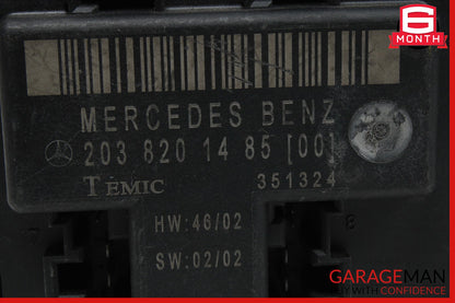 01-07 Mercedes W203 C320 C280 Front Right Door Control Module 2038201485 OEM