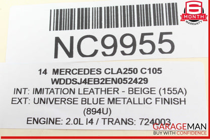 14-19 Mercedes W117 CLA250 Rear Right Side Suspension Lower Control Arm OEM