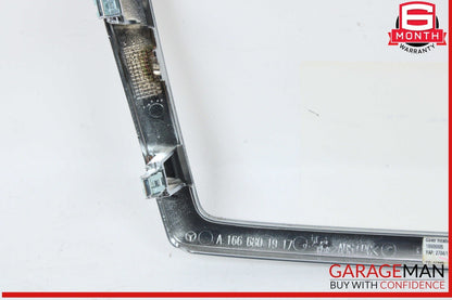 12-16 Mercedes X166 GL550 ML550 Center Console Command Unit Radio Bezel Trim OEM