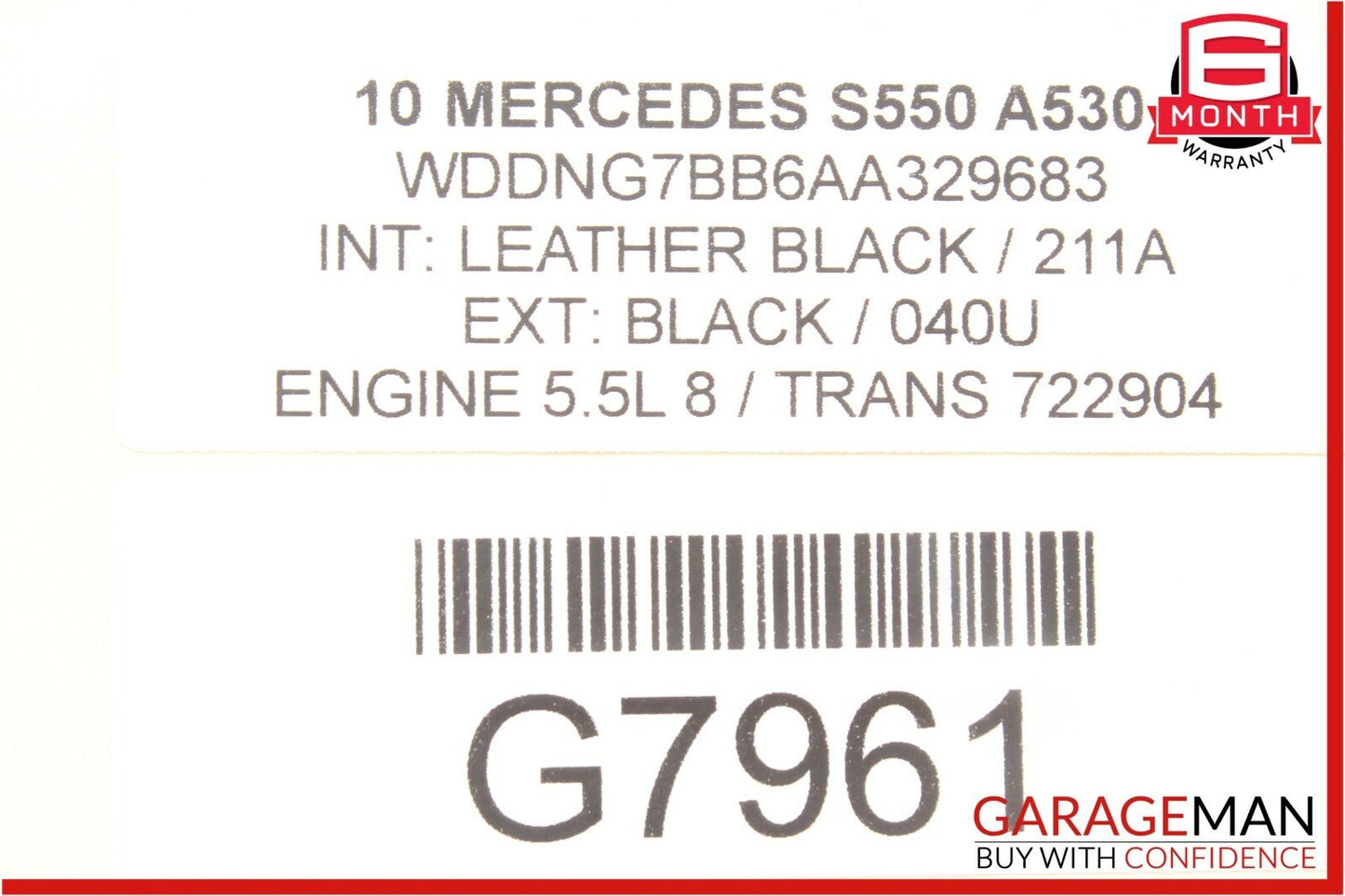07-11 Mercedes S550 CLS350 CL550 Delphi Ignition Coil Spark Plug 0001502780 OEM