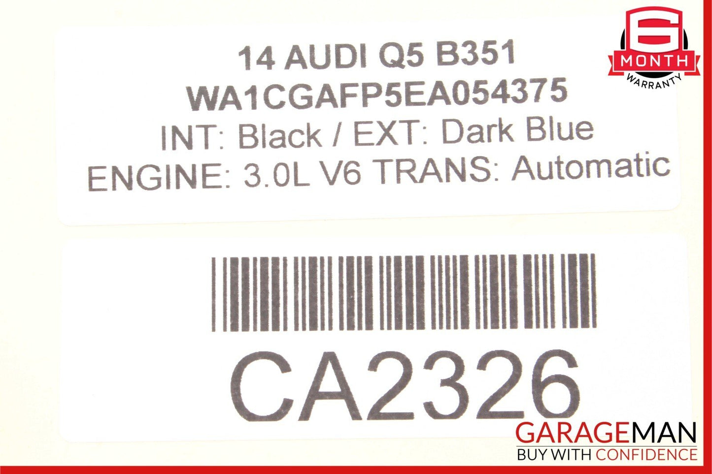 12-18 Audi Q5 A7 Front Left Driver Side Door Window Regulator Motor Unit OEM