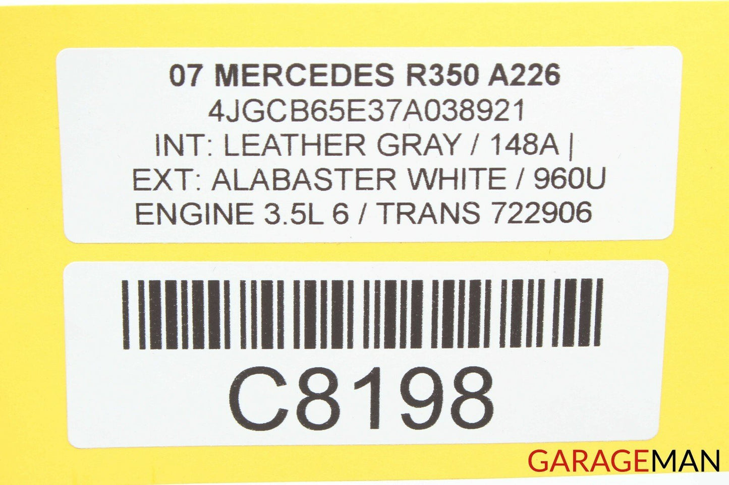 06-12 Mercedes W251 R320 R500 Front Left Side Seat Track Rail Motor Assembly OEM