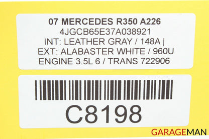06-12 Mercedes W251 R320 R500 Front Left Side Seat Track Rail Motor Assembly OEM