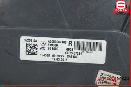 15-18 Mercedes W205 C300 4MATIC Rear Right Passenger Side Tail Light Lamp OEM