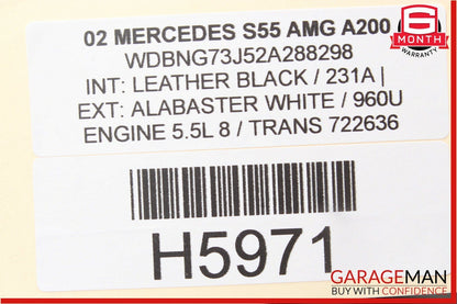 00-03 Mercedes S55 CL55 AMG Speaker Amp Amplifier Gain EQ FREQ Switch Module OEM