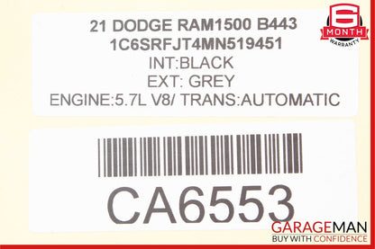 19-23 RAM 1500 Front Left Side Dash Outer Bezel Trim Cover 6BK69TX7AB OEM