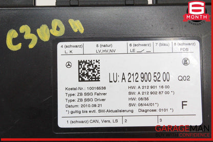 08-18 Mercedes W204 C300 E350 C250 Front Left Side Seat Control Module Unit OEM