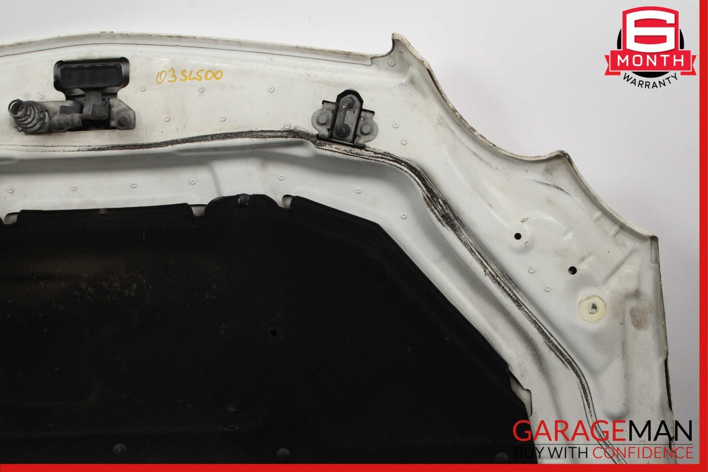 03-08 Mercedes R230 SL500 SL600 Front Hood Lid Bonnet Air Vent Cover Assy White