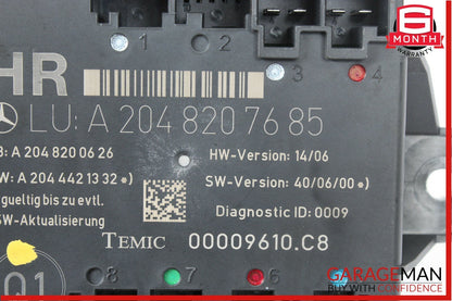 08-11 Mercedes W204 C300 C350 Rear Right Passenger Side Door Control Module OEM