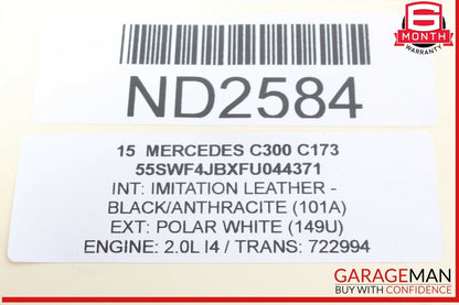 08-20 Mercedes W205 C300 Rear Left or Right Lower Suspension Control Arm OEM