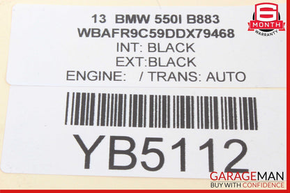 11-16 BMW 528i 535i 550i Front Right Passenger Side Ac Air Dash Vent Grille Oem