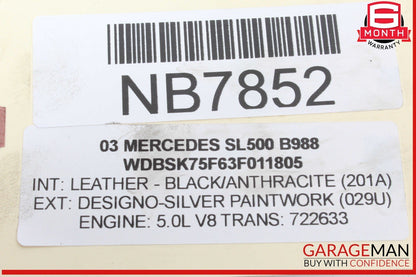 03-11 Mercedes R230 SL550 SL600 Rear Hydraulic Valve Block Suspension Pump OEM