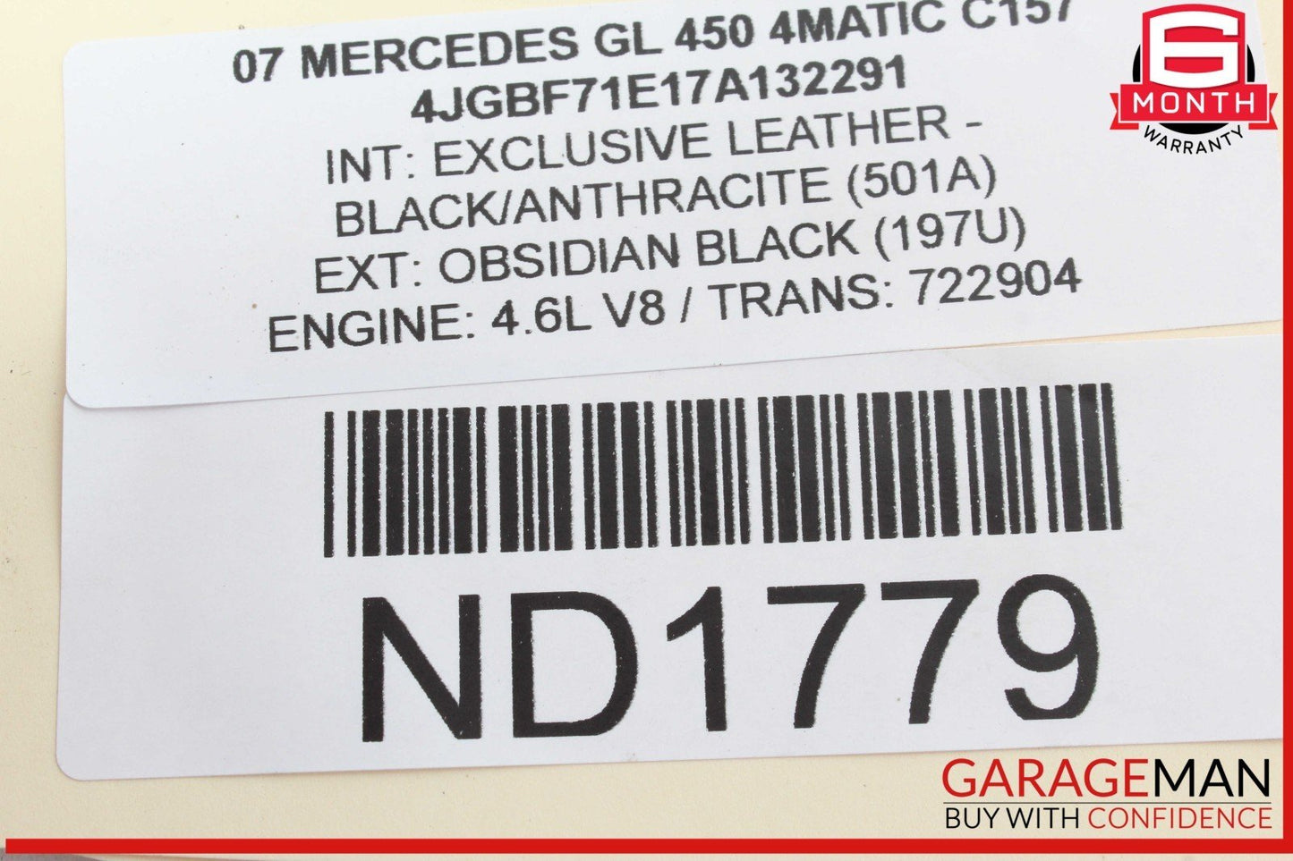 06-12 Mercedes X164 GL450 4MATIC Rear Right or Left Tie Rod Upper Control Arm