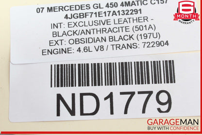 06-12 Mercedes X164 GL450 4MATIC Rear Right or Left Tie Rod Upper Control Arm