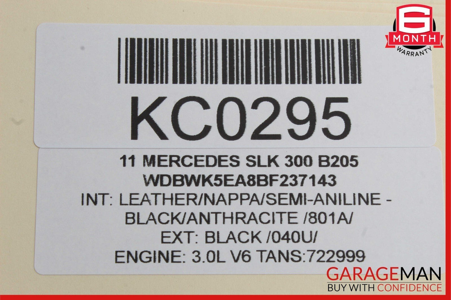 05-18 Mercedes SLK300 E350 CLS550 Seat Control Vacuum Pump 0008003348 OEM