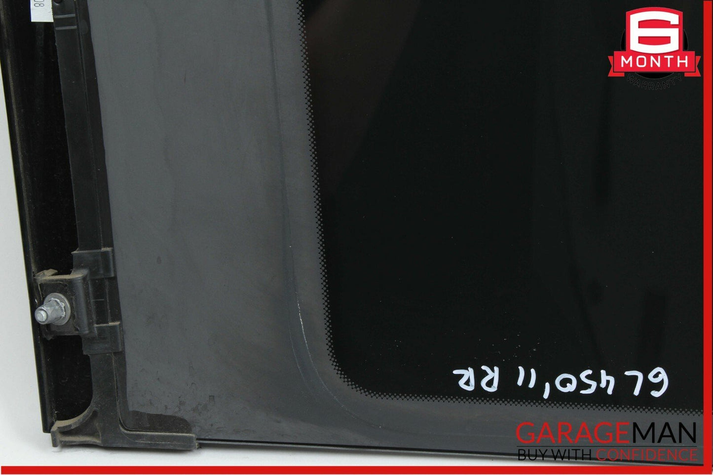 07-12 Mercedes X164 GL450 Rear Right Side Quarter Window Glass w/ Moulding Trim