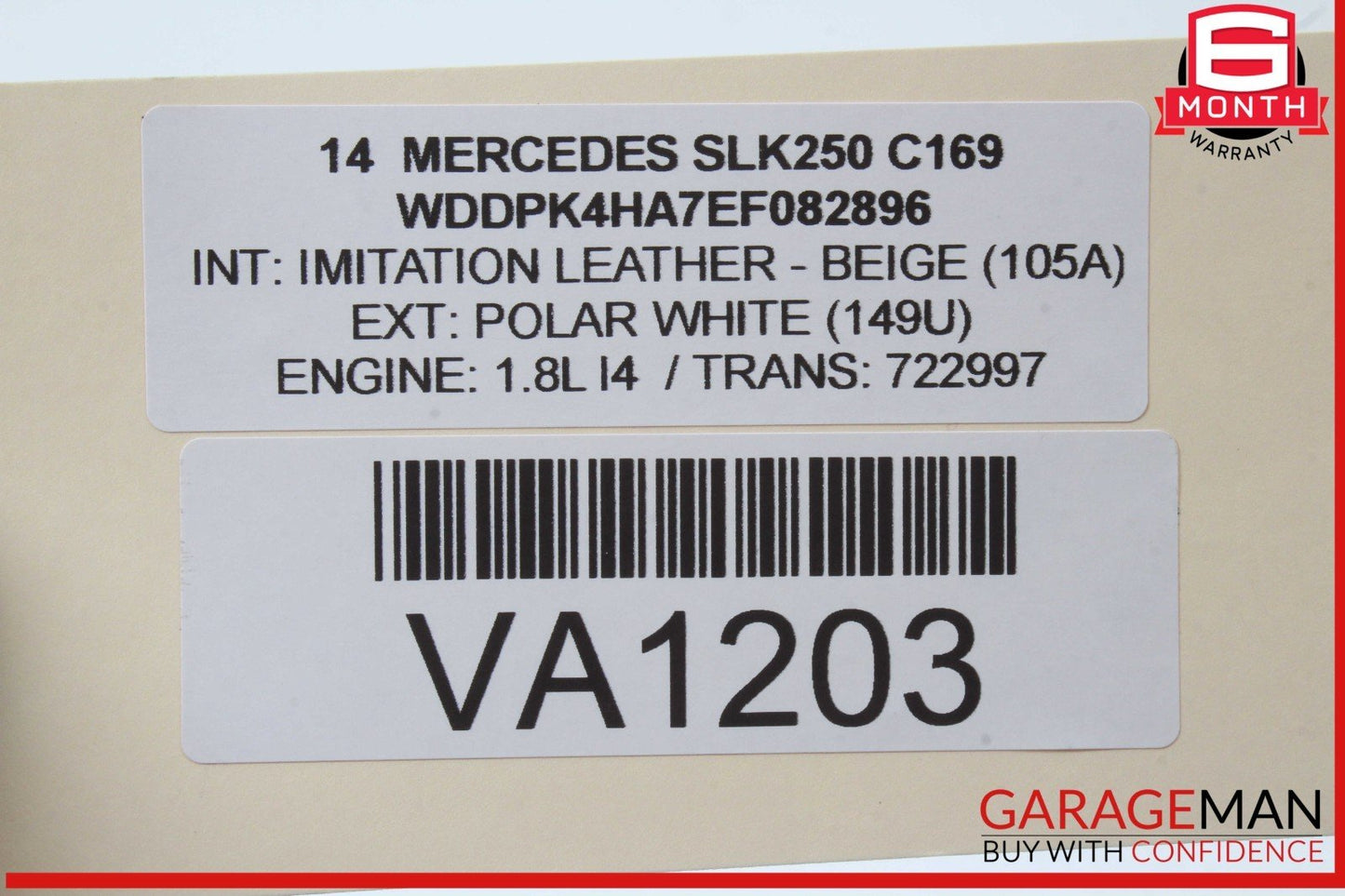 10-20 Mercedes R172 SLK250 Front Right Window Regulator Motor 2078200642 OEM