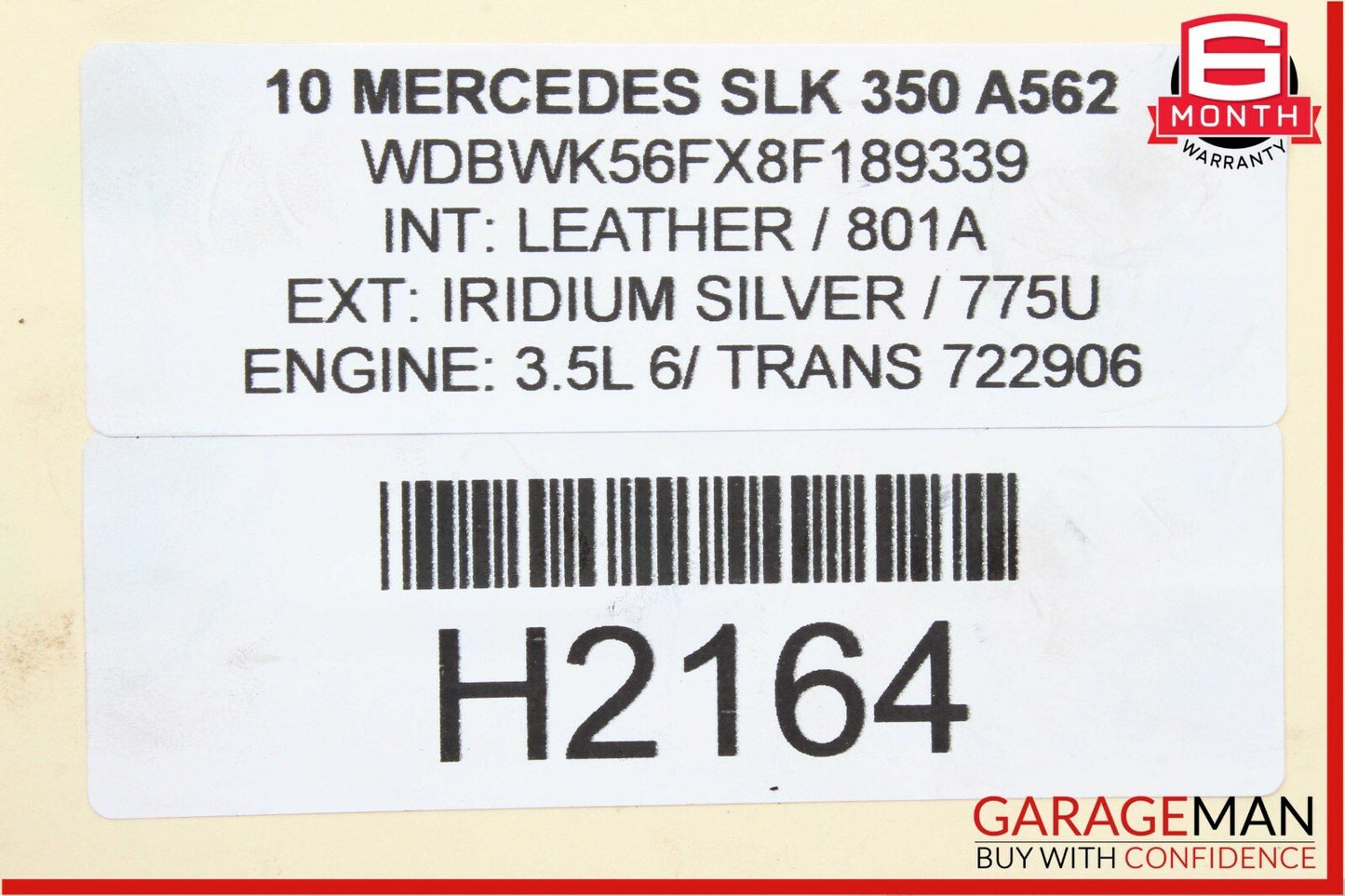 05-11 Mercedes R171 SLK350 Rear Right / Left Side Suspension Upper Control Arm