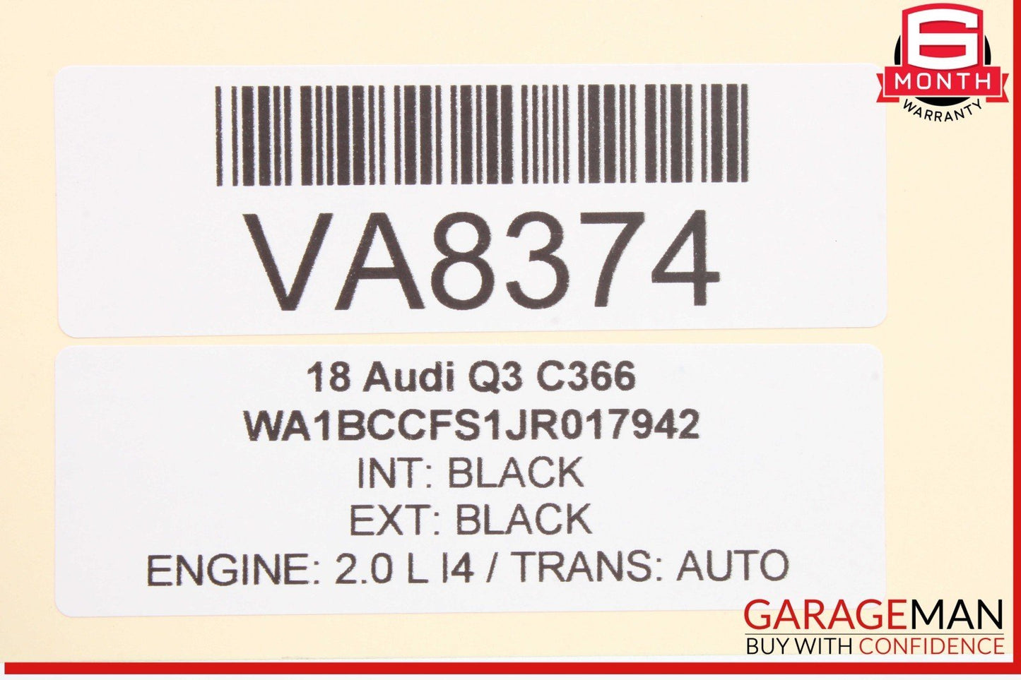 15-18 Audi Q3 Rear Left or Rear Right Side Door Control Module 8X0959795C OEM