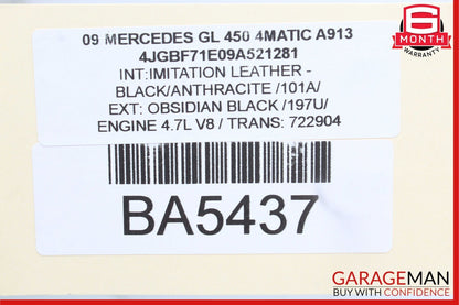 07-09 Mercedes X164 GL320 GL450 Base Front Left Bumper Cover Grille Grill Mesh