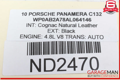 10-16 Porsche Panamera 970 4.8L Engine Motor Mount Bracket Carrier Left Side OEM