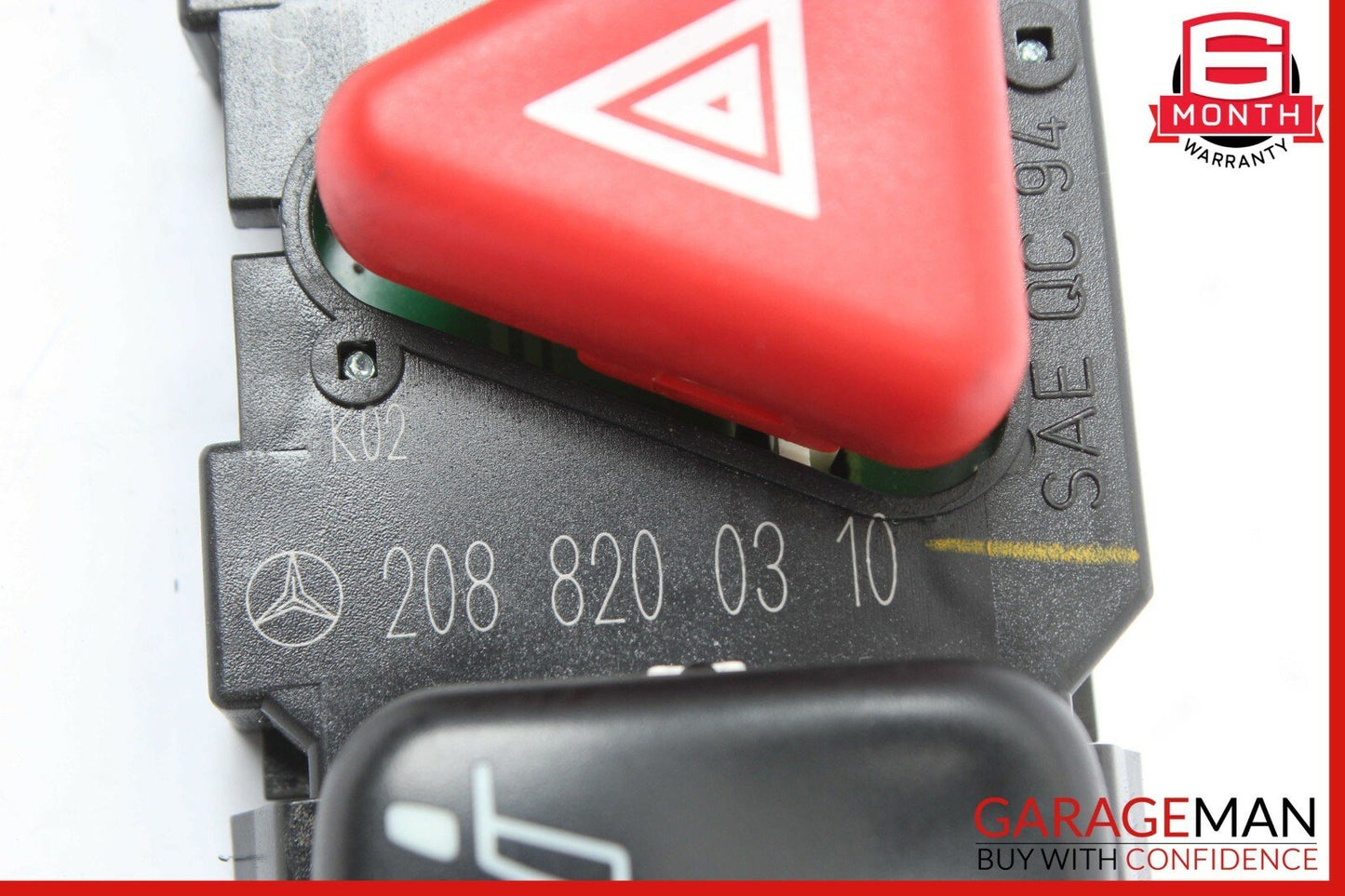 98-02 Mercedes E430 CLK430 Hazard Light Door Lock Switch Control Panel
