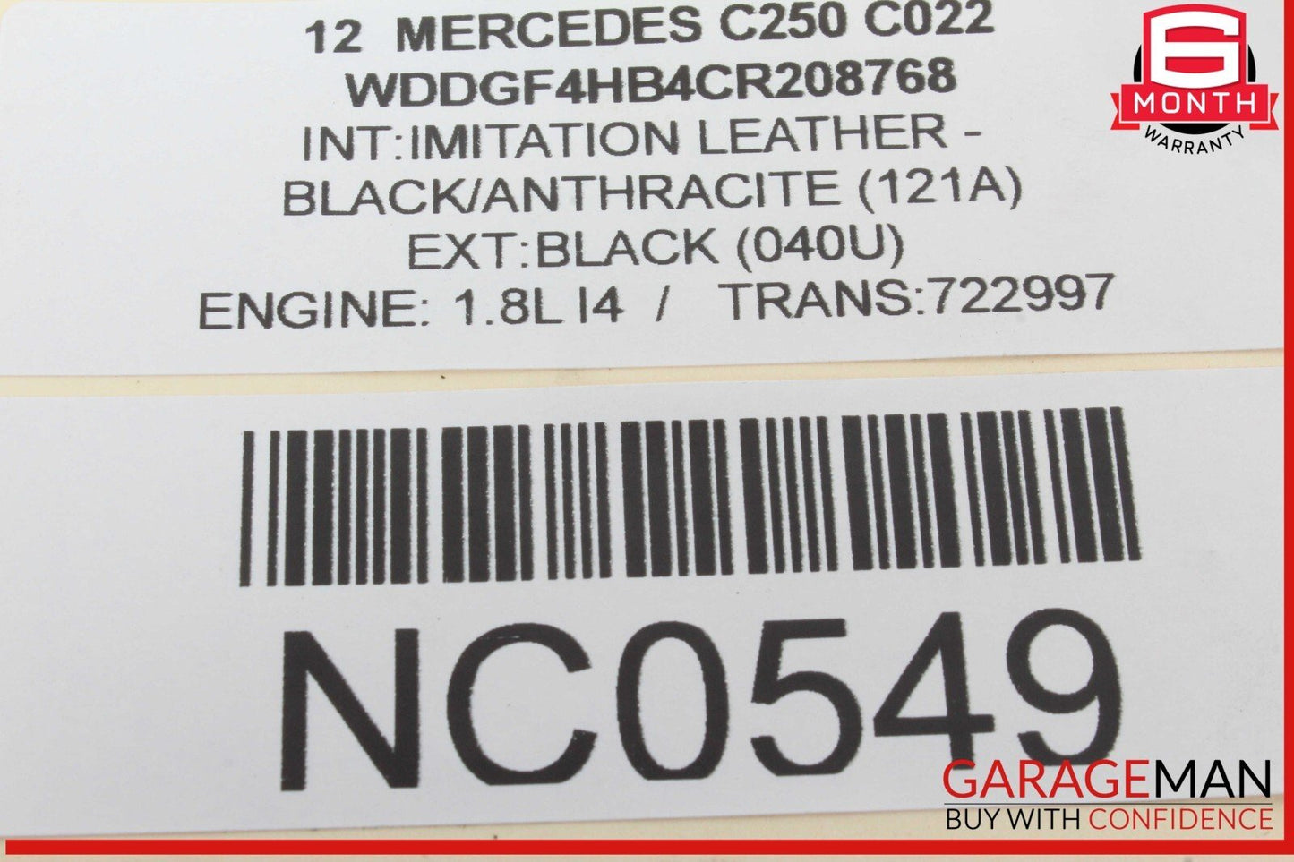 12-14 Mercedes W204 C250 C350 Rear Fuse Relay Box Module 2049060105 OEM