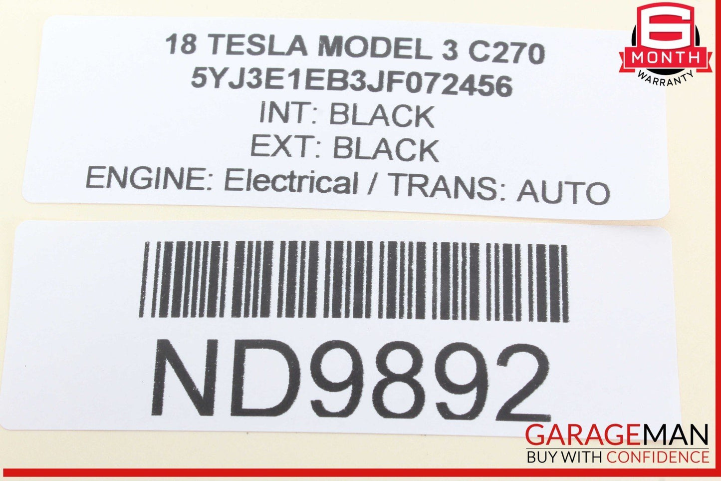 17-23 Tesla Model 3 High Voltage Main Battery Pack Contactor Switch 108933400H
