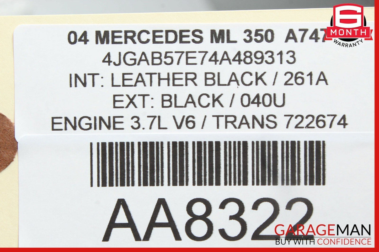 00-05 Mercedes W163 ML350 ML550 Dash Dashboard 6 Disc CD Changer Player OEM