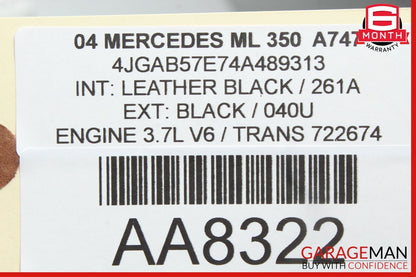 00-05 Mercedes W163 ML350 ML550 Dash Dashboard 6 Disc CD Changer Player OEM