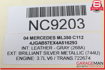 02-05 Mercedes W163 ML350 ML500 Instrument Cluster Speedometer OEM