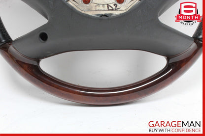 10-14 Mercedes W221 S550 S600 Steering Wheel w/ Paddle Shifters Black Wood OEM