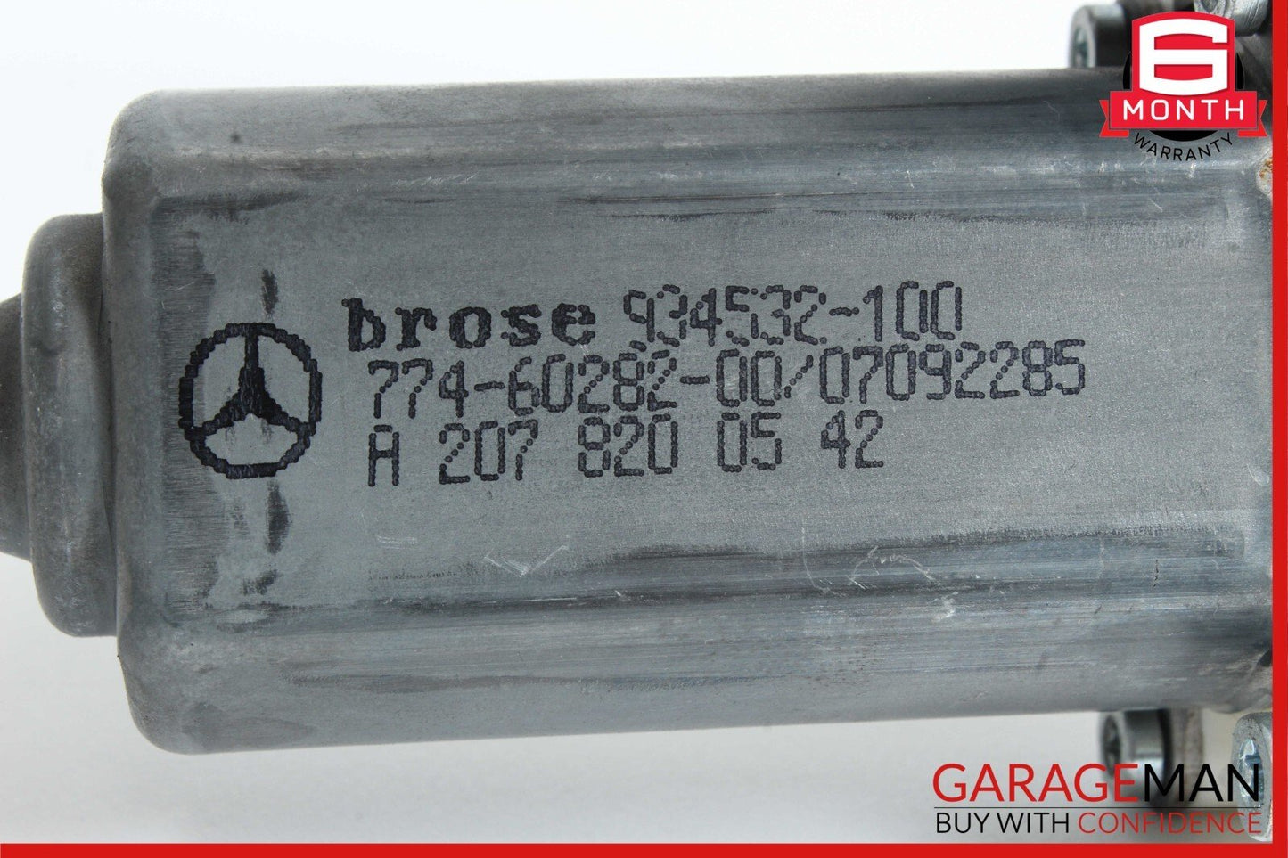 10-16 Mercedes W212 E350 Rear Left Side Door Window Regulator Motor OEM