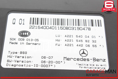 07-14 Mercedes W221 S550 CL550 Electric Power Supply Fuse Box Control Module OEM