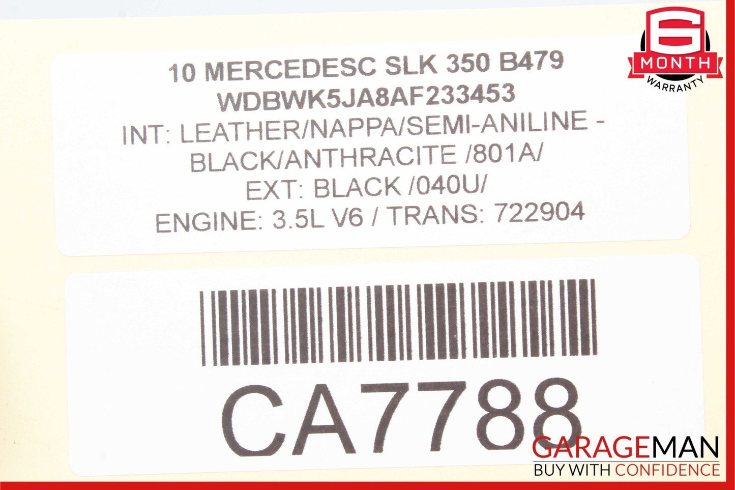 05-11 Mercedes R171 SLK350 SLK55 AMG Front Left Side Exterior Door Handle Assy
