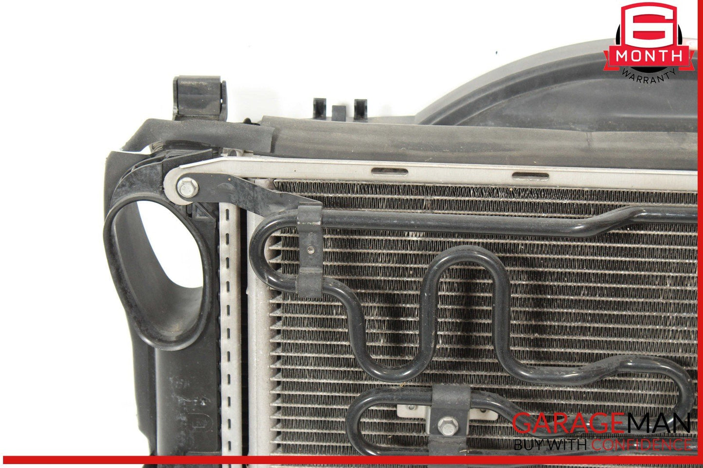 02-06 Mercedes W220 S430 Engine Motor Cooling Fan Shroud w/ Radiator OEM