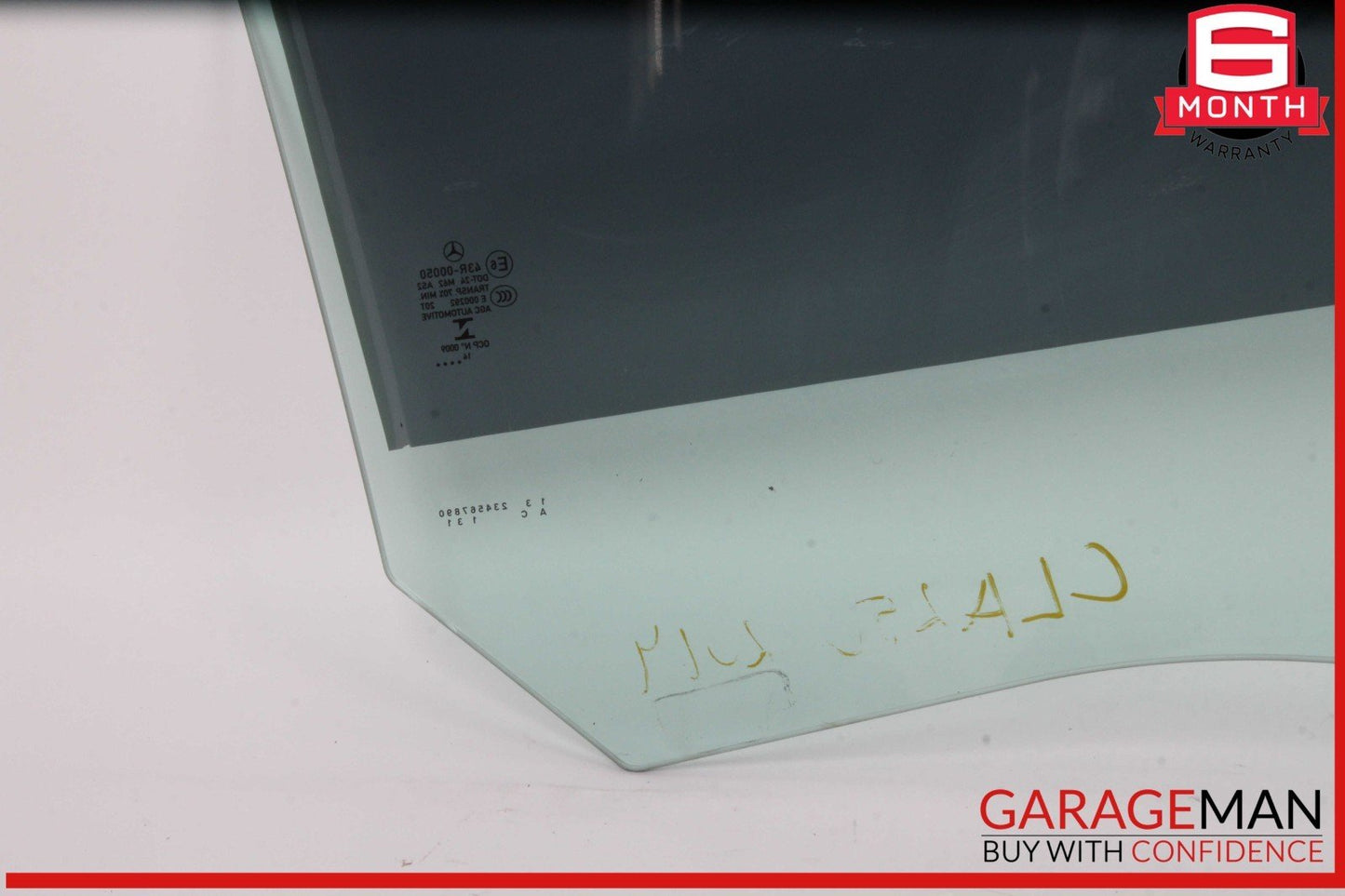 14-18 Mercedes W117 CLA250 Rear Left Driver Side Door Window Glass OEM