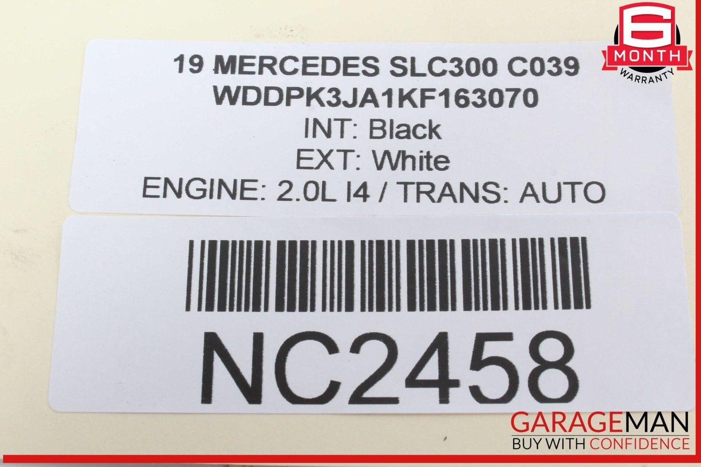 12-20 Mercedes R172 SLC300 Front Right Exterior Door Handle Keyless Go OEM