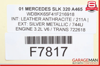97-04 Mercedes R170 SLK320 Rear Right Passenger Side Quarter Window Glass OEM