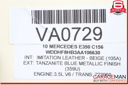 08-18 Mercedes W212 E350 C350 CLS550 Rear Right Side Door Control Module Unit