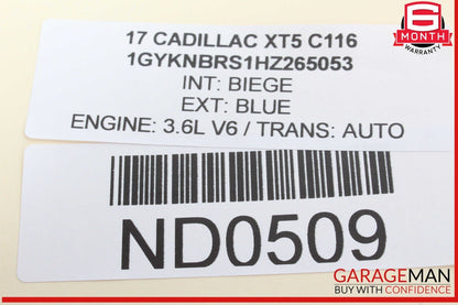 17-23 Cadillac XT5 Front Right Passenger Side Seat Heater Control Module Unit
