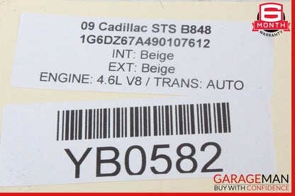 05-11 Cadillac STS Cover Trim Panel Beige OEM