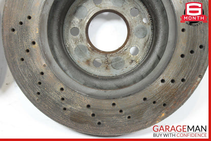 03-06 Mercedes R230 SL500 Front Left & Right Brake Rotors Disc Set of 2 Drilled
