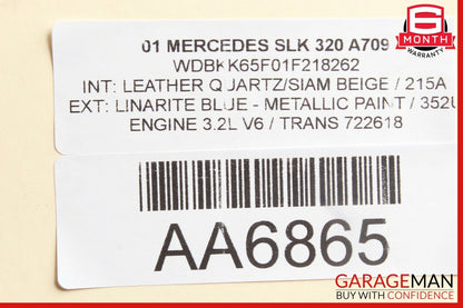 97-04 Mercedes R170 SLK230 SLK320 Front Right & Left Shock Absorber Coil Springs