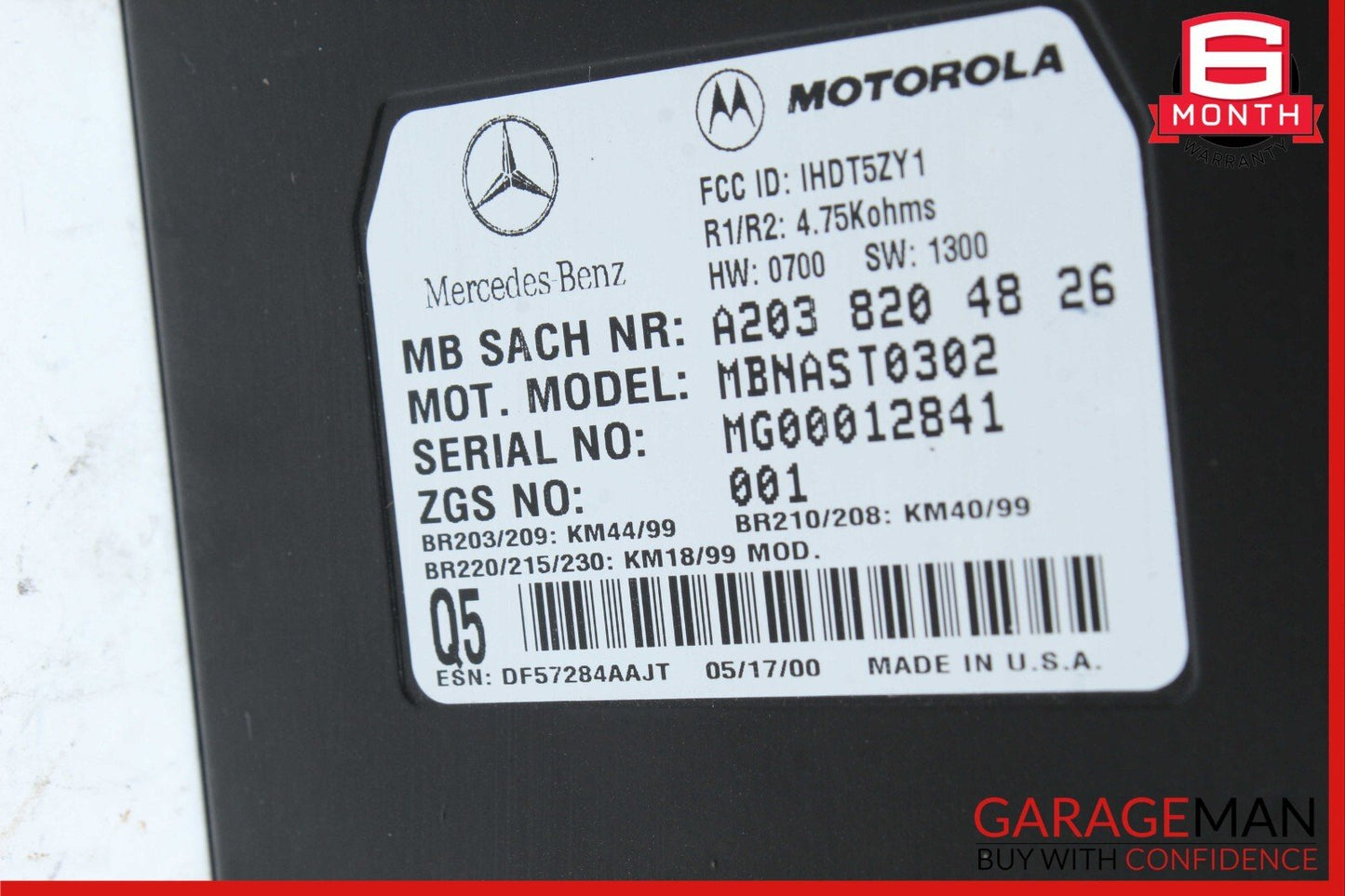 97-09 Mercedes W210 E320 SL550 Voice Control Communication Module Unit Audio OEM