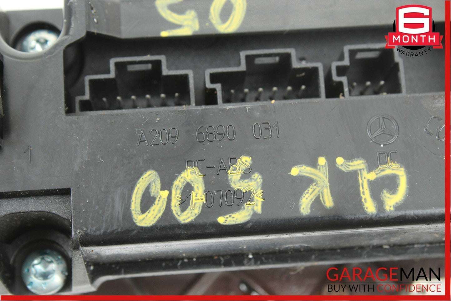 05-09 Mercedes W209 CLK500 Dash Heated Seat ESP Hazard Light Switch Control Wood