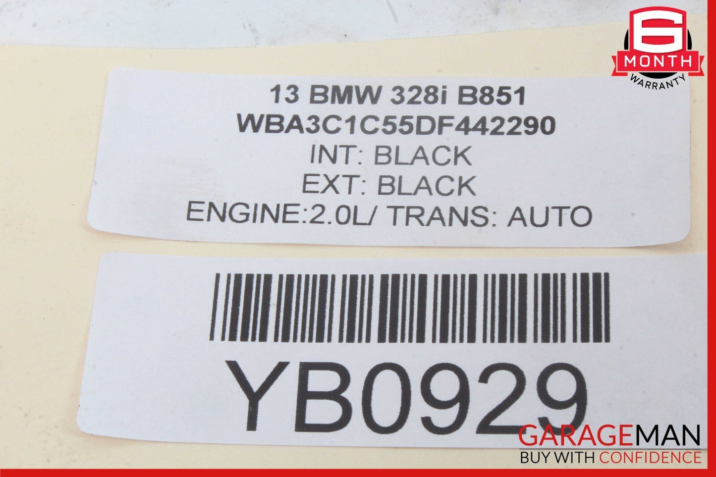 12-18 BMW 320i 328i Front Right Passenger Side Door Window Regulator Motor OEM